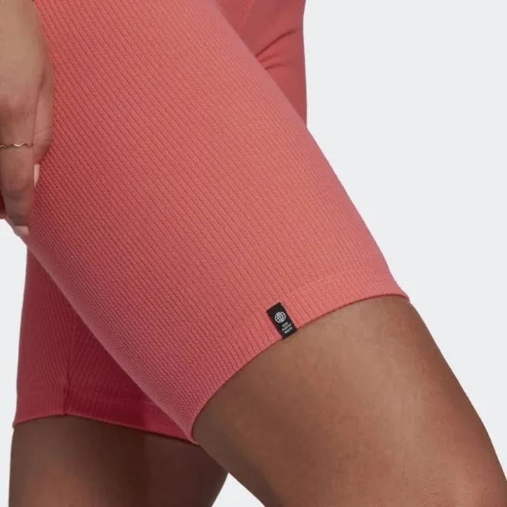 Adidas Women's Two Colored Rib Short Tights - Picture 4 of 8